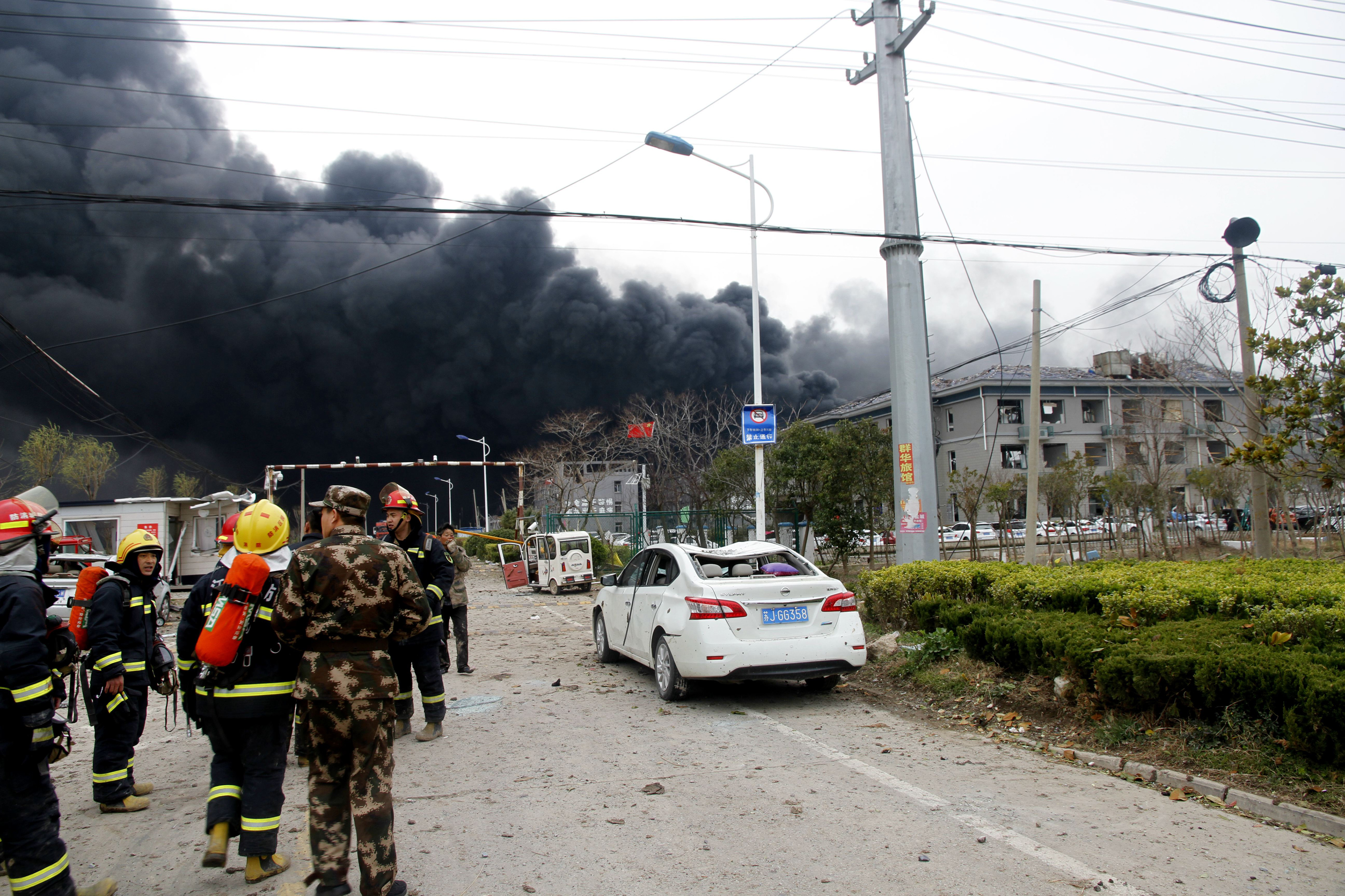Dozens killed, scores injured in China chemical plant explosion