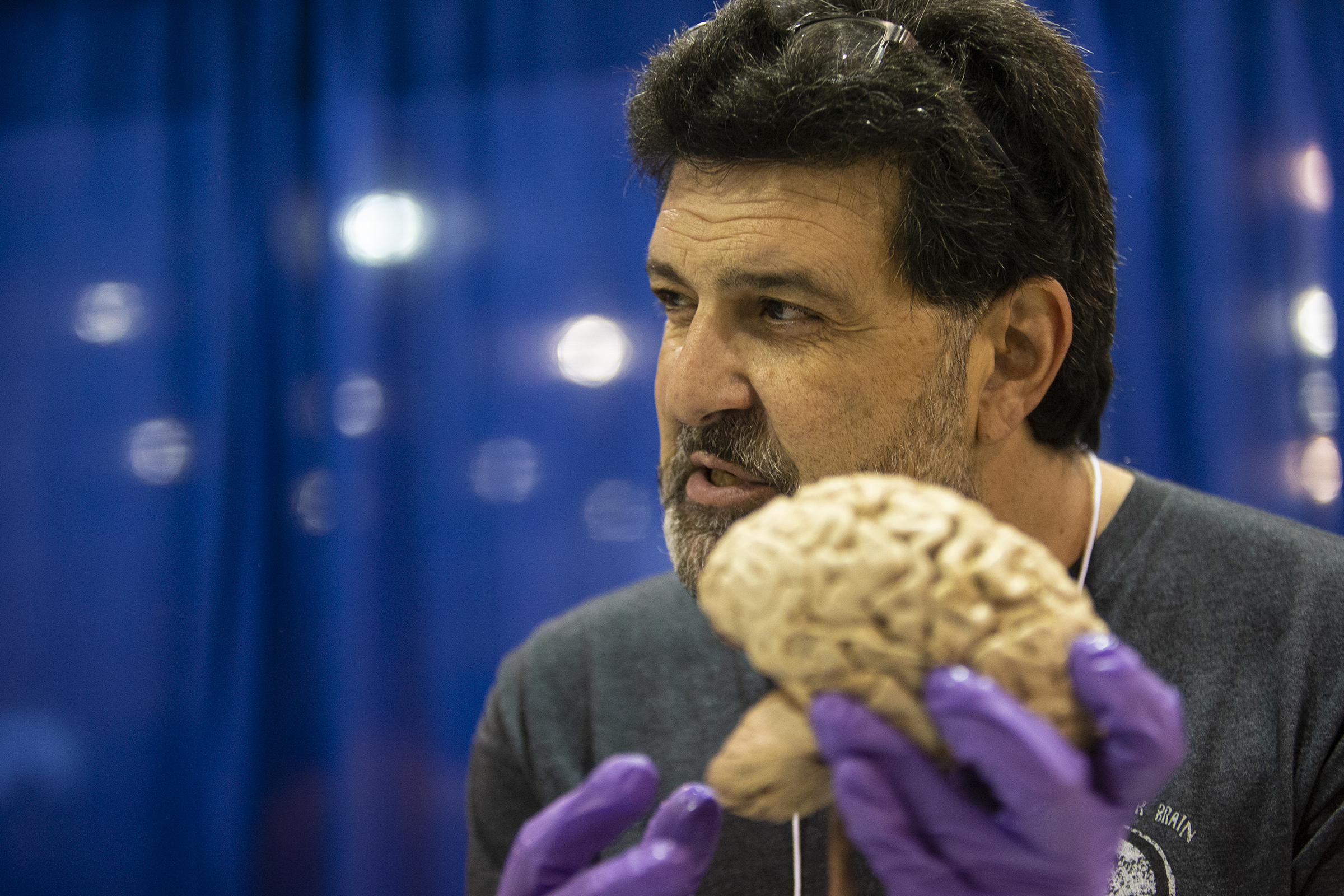 Cooper's Dr. Brain Dude has let thousands hold real human brains