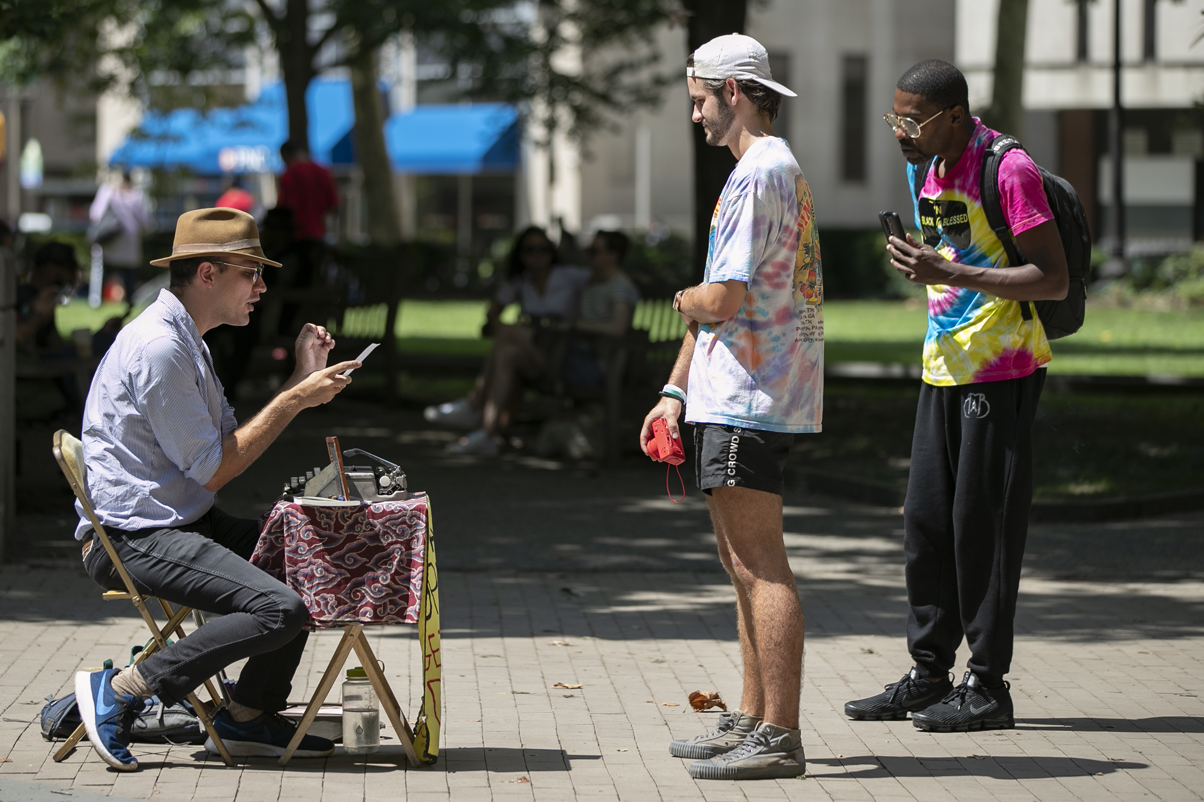 Gritty, death, and breadsticks: Philly street poet will write you 