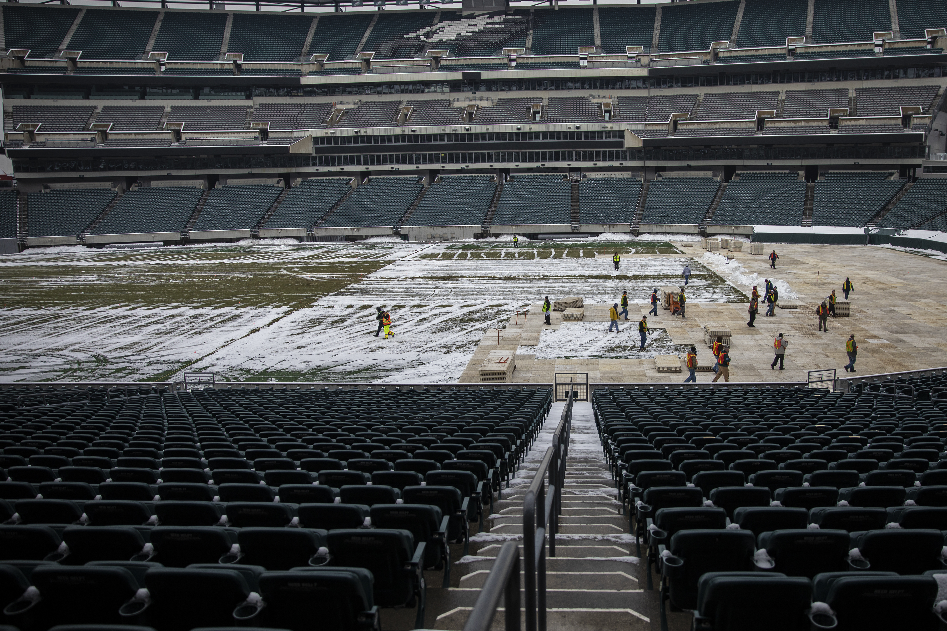 Nhl Begins Prep For Flyers Stadium Series Game Vs Penguins At Lincoln Financial Field