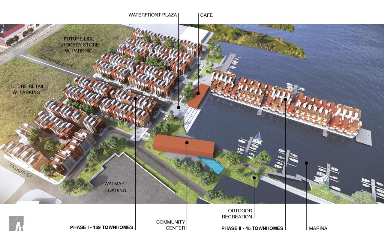 New rowhouse enclave planned for former Foxwoods site on South Philly  waterfront